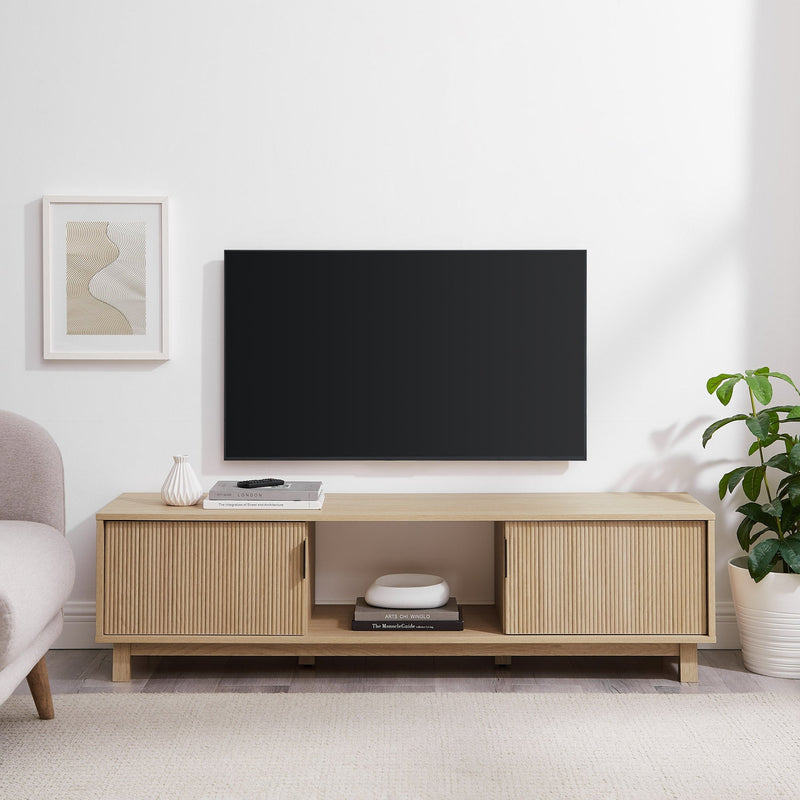 Reema Arundo Scandinavian Reeded TV Stand