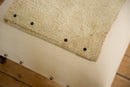 Handmade Canvas Changeable Rug Fragment Ottoman Coffee Table
