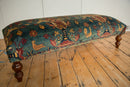 Reclaimed Antique Persian Rug Ottoman Coffee Table