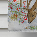European Roe Deer Western Roe Deer House Flag 28x40 Porch Sleeve Pole Decorative Outside Yard Banner Artwork Wall Hanging, Polyester