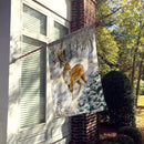 Fallow Buck Deer House Flag 28x40 Porch Sleeve Pole Decorative Outside Yard Banner Artwork Wall Hanging, Polyester