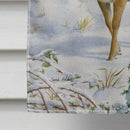 Fallow Buck Deer House Flag 28x40 Porch Sleeve Pole Decorative Outside Yard Banner Artwork Wall Hanging, Polyester