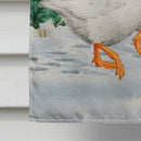 Geese  House Flag 28x40 Porch Sleeve Pole Decorative Outside Yard Banner Artwork Wall Hanging, Polyester