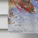 Reindeers & Cat House Flag 28x40 Porch Sleeve Pole Decorative Outside Yard Banner Artwork Wall Hanging, Polyester