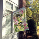 Coal Tits House Flag 28x40 Porch Sleeve Pole Decorative Outside Yard Banner Artwork Wall Hanging, Polyester