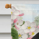 Woodpecker  House Flag 28x40 Porch Sleeve Pole Decorative Outside Yard Banner Artwork Wall Hanging, Polyester