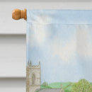 Mallard Duck House Flag 28x40 Porch Sleeve Pole Decorative Outside Yard Banner Artwork Wall Hanging, Polyester