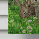 Leveret Bunny Rabbit House Flag 28x40 Porch Sleeve Pole Decorative Outside Yard Banner Artwork Wall Hanging, Polyester