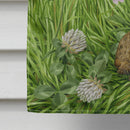 Leveret and Momma Rabbit House Flag 28x40 Porch Sleeve Pole Decorative Outside Yard Banner Artwork Wall Hanging, Polyester