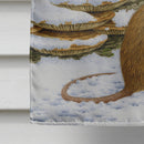 Wood Mice Wood Mouse House Flag 28x40 Porch Sleeve Pole Decorative Outside Yard Banner Artwork Wall Hanging, Polyester