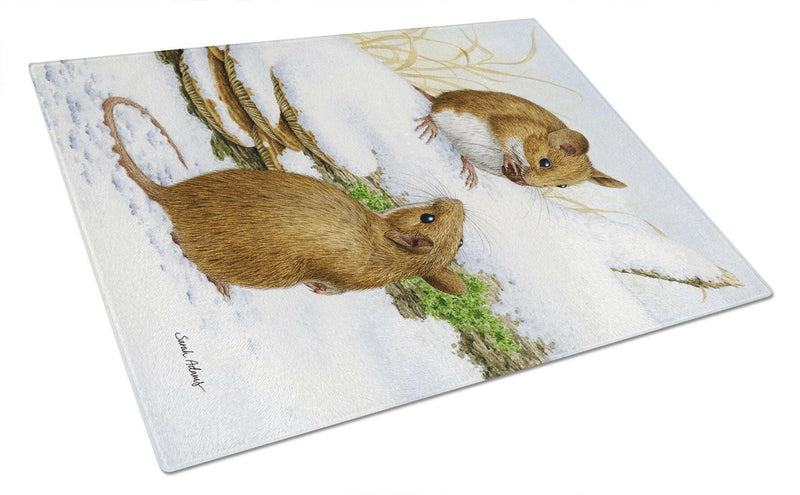 Wood Mice Wood Mouse Glass Cutting Board Large ASA2027LCB