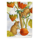 Harvest Mice House Flag 28x40 Porch Sleeve Pole Decorative Outside Yard Banner Artwork Wall Hanging, Polyester