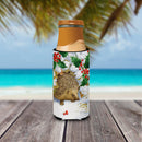 Hedgehog and Holly Slim Can Hugger , Insulated Foam Hugger for 12 oz Slim Cans, Beer Bottles & Water Bottles, Printed in USA