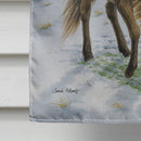 Exmoor Ponies Horse House Flag 28x40 Porch Sleeve Pole Decorative Outside Yard Banner Artwork Wall Hanging, Polyester