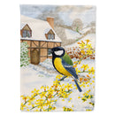 Great Tit House Flag 28x40 Porch Sleeve Pole Decorative Outside Yard Banner Artwork Wall Hanging, Polyester