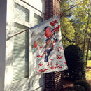 Eurasian Bullfinch House Flag 28x40 Porch Sleeve Pole Decorative Outside Yard Banner Artwork Wall Hanging, Polyester