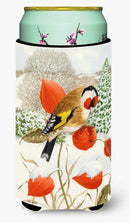 European Goldfinch Tall Boy Hugger Can Cooler Sleeve Machine Washable Drink Collapsible Insulator Beverage Insulated Holder