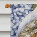 Tawny Owl in the Tree House Flag 28x40 Porch Sleeve Pole Decorative Outside Yard Banner Artwork Wall Hanging, Polyester