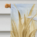 White Swans House Flag 28x40 Porch Sleeve Pole Decorative Outside Yard Banner Artwork Wall Hanging, Polyester