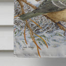 Coal Tits House Flag 28x40 Porch Sleeve Pole Decorative Outside Yard Banner Artwork Wall Hanging, Polyester