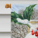 European Robin House Flag 28x40 Porch Sleeve Pole Decorative Outside Yard Banner Artwork Wall Hanging, Polyester