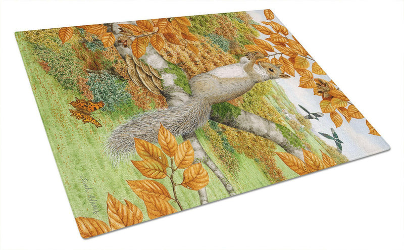 Grey Squirrel Glass Cutting Board Large ASA2074LCB