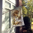 Otter Family House Flag 28x40 Porch Sleeve Pole Decorative Outside Yard Banner Artwork Wall Hanging, Polyester