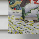 European Robin at the Window House Flag 28x40 Porch Sleeve Pole Decorative Outside Yard Banner Artwork Wall Hanging, Polyester