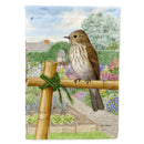 Spotted Flycatcher House Flag 28x40 Porch Sleeve Pole Decorative Outside Yard Banner Artwork Wall Hanging, Polyester