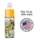 European Goldfinches Slim Can Hugger , Insulated Foam Hugger for 12 oz Slim Cans, Beer Bottles & Water Bottles, Printed in USA