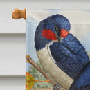 Barn Swallows House Flag 28x40 Porch Sleeve Pole Decorative Outside Yard Banner Artwork Wall Hanging, Polyester