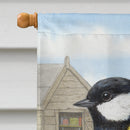 Great Tit House Flag 28x40 Porch Sleeve Pole Decorative Outside Yard Banner Artwork Wall Hanging, Polyester