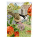 Coal Tits House Flag 28x40 Porch Sleeve Pole Decorative Outside Yard Banner Artwork Wall Hanging, Polyester