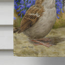 House Sparrows House Flag 28x40 Porch Sleeve Pole Decorative Outside Yard Banner Artwork Wall Hanging, Polyester