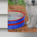 Westie Pups House Flag 28x40 Porch Sleeve Pole Decorative Outside Yard Banner Artwork Wall Hanging, Polyester