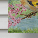 European Goldfinches House Flag 28x40 Porch Sleeve Pole Decorative Outside Yard Banner Artwork Wall Hanging, Polyester