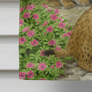 Lynx & Cubs House Flag 28x40 Porch Sleeve Pole Decorative Outside Yard Banner Artwork Wall Hanging, Polyester