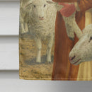 Shepherd and his sheep House Flag 28x40 Porch Sleeve Pole Decorative Outside Yard Banner Artwork Wall Hanging, Polyester