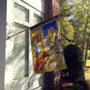 Nativity Scene House Flag 28x40 Porch Sleeve Pole Decorative Outside Yard Banner Artwork Wall Hanging, Polyester