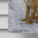 Rabbit Hare & Rosehips House Flag 28x40 Porch Sleeve Pole Decorative Outside Yard Banner Artwork Wall Hanging, Polyester