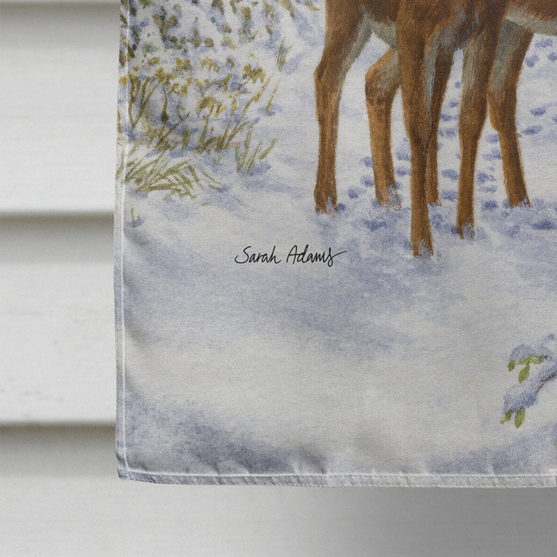 Two Deer Flag Canvas House Size ASA2148CHF