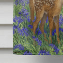 Deer & Fawn House Flag 28x40 Porch Sleeve Pole Decorative Outside Yard Banner Artwork Wall Hanging, Polyester