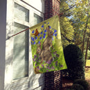Rabbits  House Flag 28x40 Porch Sleeve Pole Decorative Outside Yard Banner Artwork Wall Hanging, Polyester
