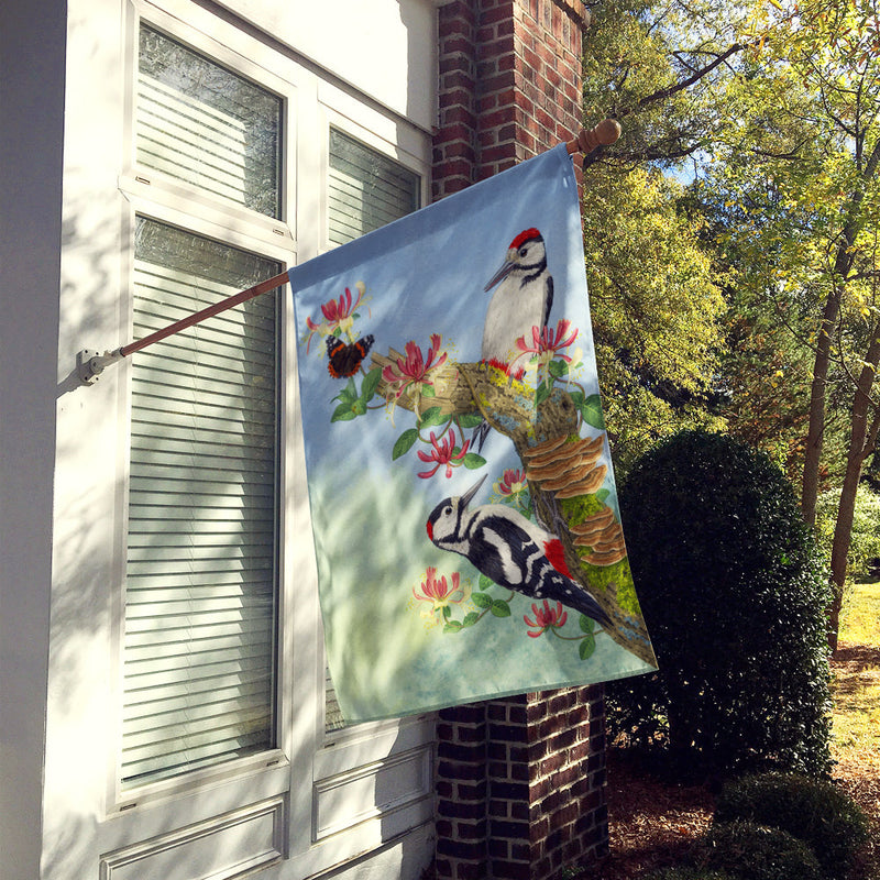 Woodpeckers Flag Canvas House Size ASA2153CHF