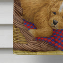 Puppies House Flag 28x40 Porch Sleeve Pole Decorative Outside Yard Banner Artwork Wall Hanging, Polyester