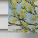 Eurasian Blue Tit on a branch House Flag 28x40 Porch Sleeve Pole Decorative Outside Yard Banner Artwork Wall Hanging, Polyester
