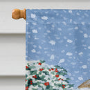 Donkeys and Robin House Flag 28x40 Porch Sleeve Pole Decorative Outside Yard Banner Artwork Wall Hanging, Polyester