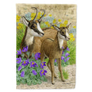 Chamois House Flag 28x40 Porch Sleeve Pole Decorative Outside Yard Banner Artwork Wall Hanging, Polyester