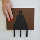 Three Geese & Gifts Leash or Key Holder Wall Hooks, Coat Rack Wall Mount, for Hanging Keys, Towels, Aprons, Leashes