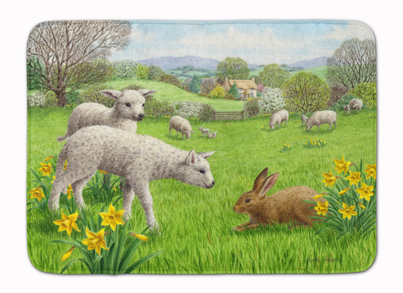 Lambs, Sheep and Rabbit Hare Machine Washable Memory Foam Mat ASA2179RUG